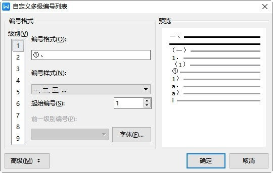 WPS 文字多级编号列表生成实操指南